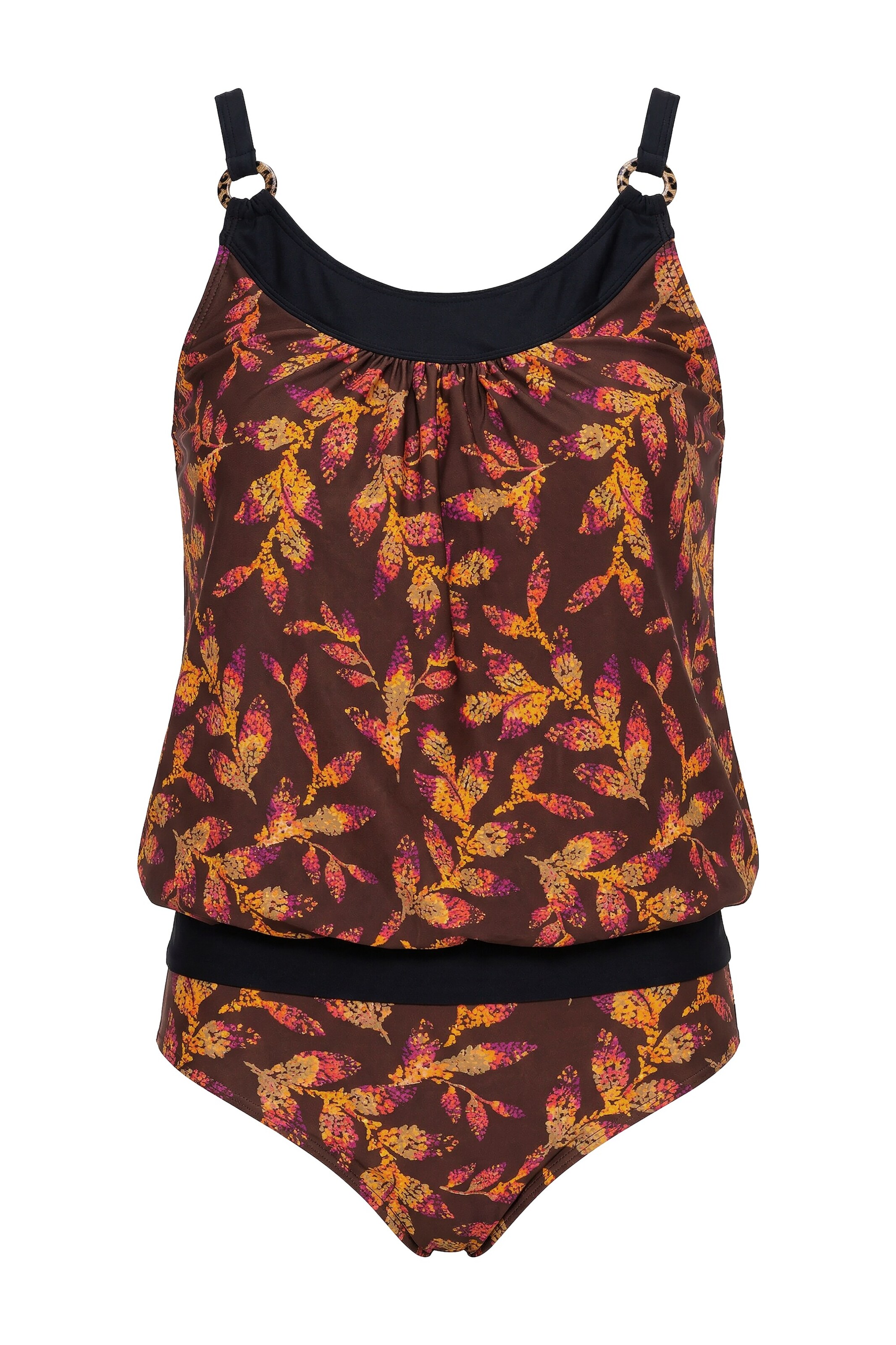 Ulla Popken Tankini in Braun: Vorderseite