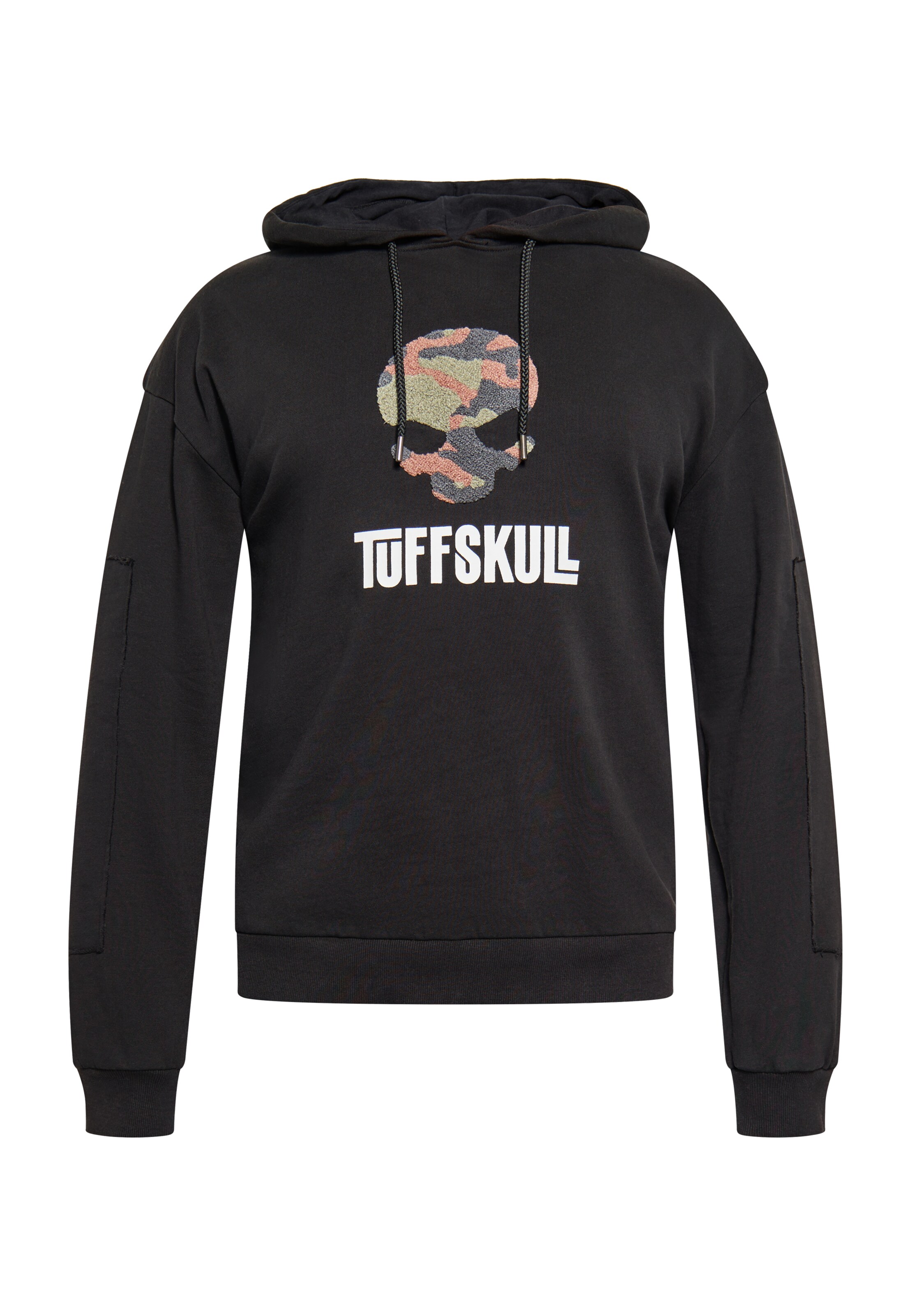 TUFFSKULL - Sudadera en negro: frente
