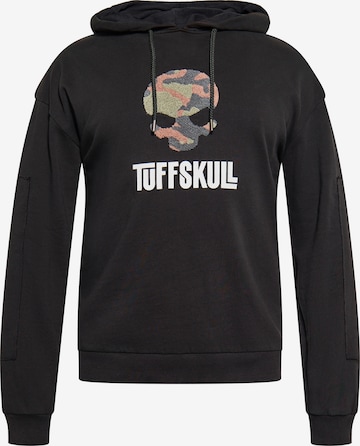 TUFFSKULL - Sudadera en negro: frente