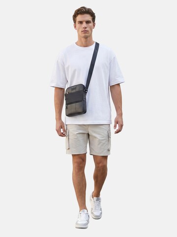 Borsa a tracolla 'Borsa a Tracolla Uomo Navigare - Poliestere Chiusura Zip' di Navigare in nero