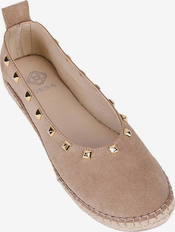 Desa - Alpargatas 'Slipper' en beige: frente