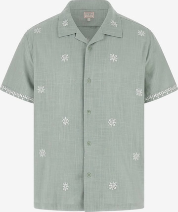 GUESS Regular Fit Hemd in Grün: Vorderseite