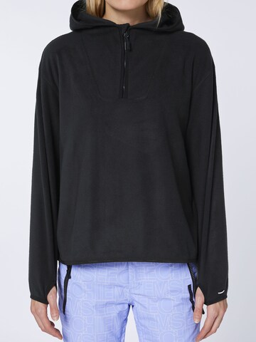 CHIEMSEE Fleece Jacket in Black