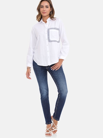 CIPO & BAXX Blouse 'WH128' in Wit