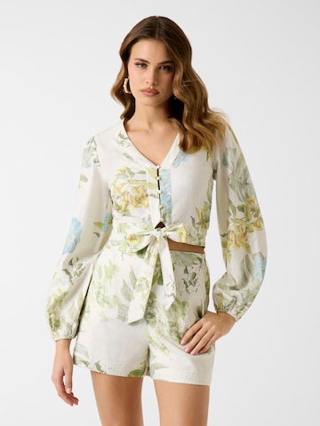 Bluză 'SHIRLEY' de la GUESS pe verde: față