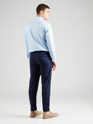 bugatti Tapered Pleat-front trousers in Blue