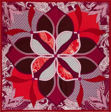 Foulard ' FLOWER MANDALA 64x64 ' Roeckl en mélange de couleurs : devant