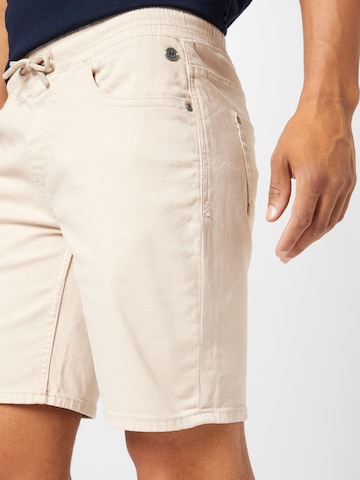 BLEND Normální Kalhoty – béžová