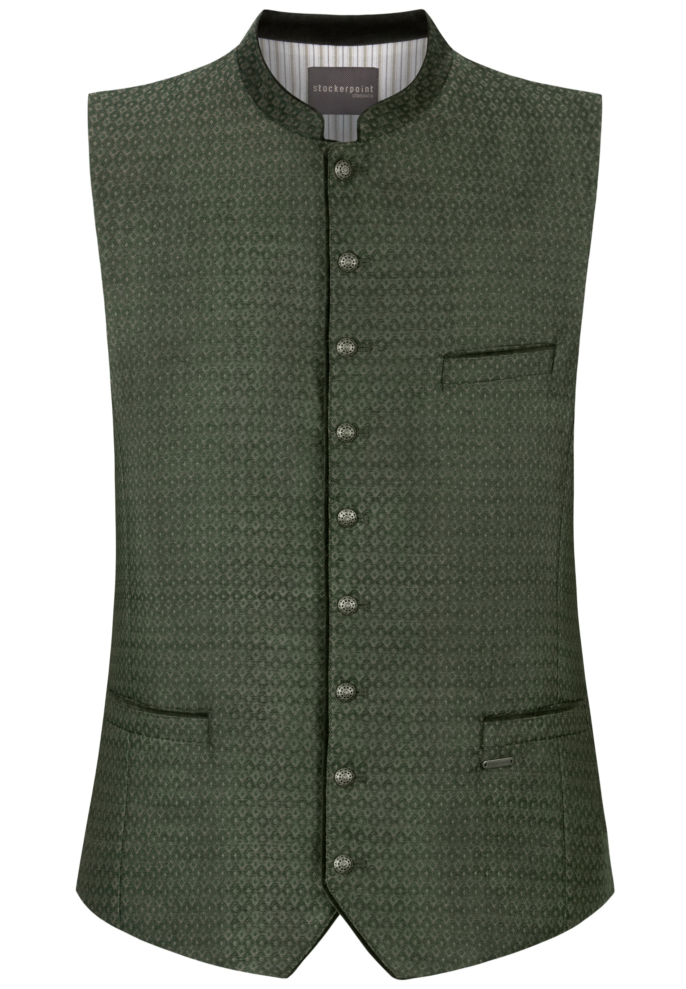 STOCKERPOINT Klederdracht gilet 'Donato' in Groen: voorkant