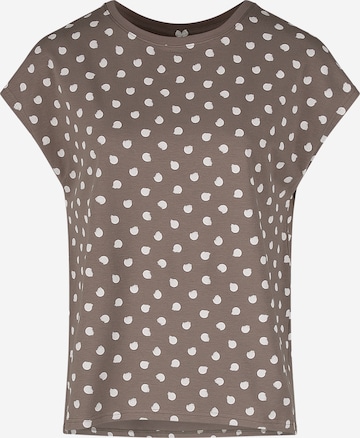 Sanetta Schlafshirt in Braun: Vorderseite