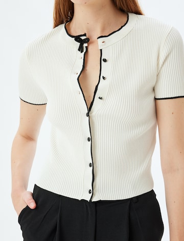 Koton Gebreid vest in Beige