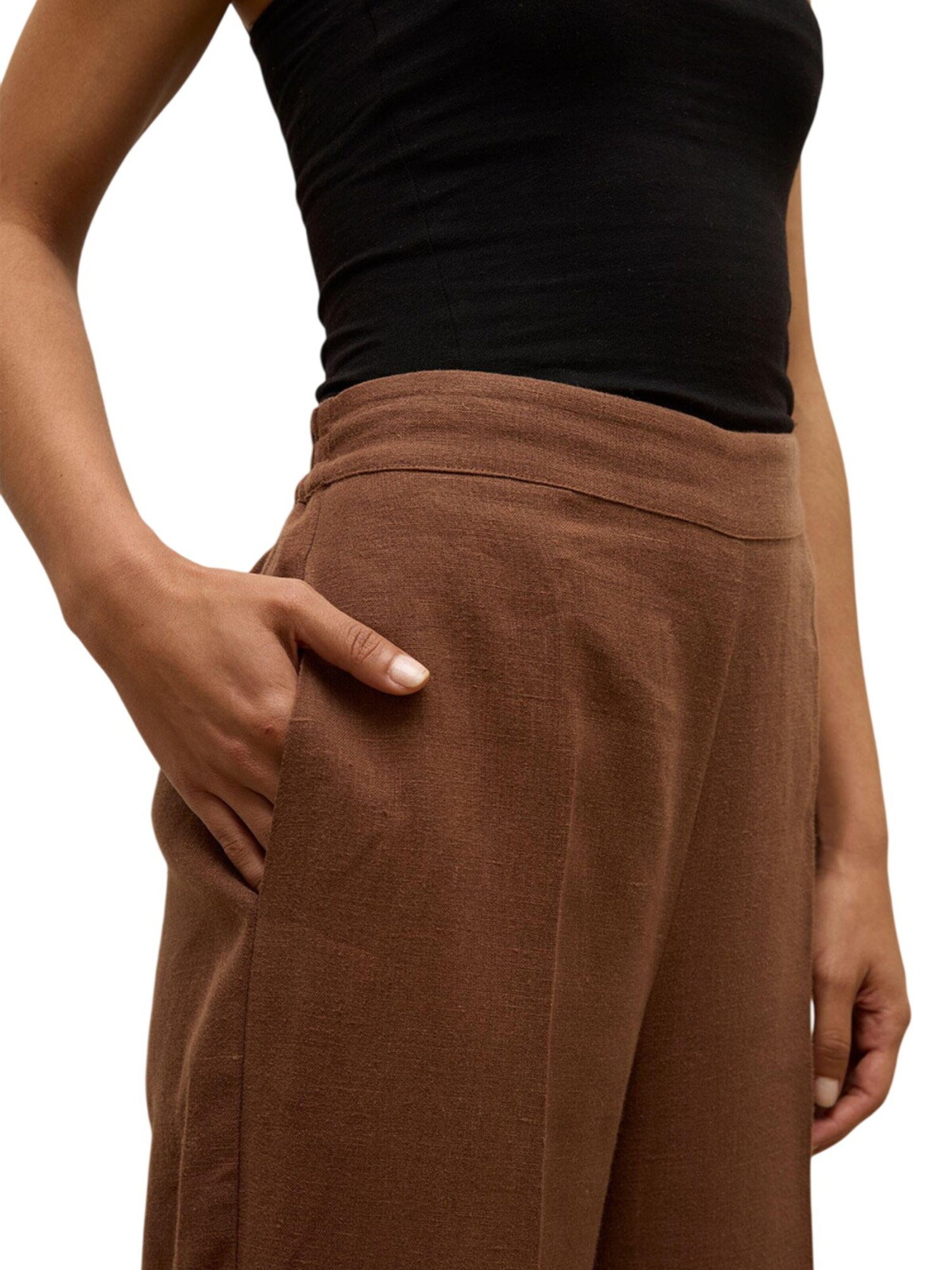 MANUKA Wide Leg Hose‌‌‌‌‌‌ in Braun
