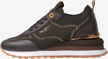 Pepe Jeans High-Top Sneakers ' BLUR ' in Brown: front