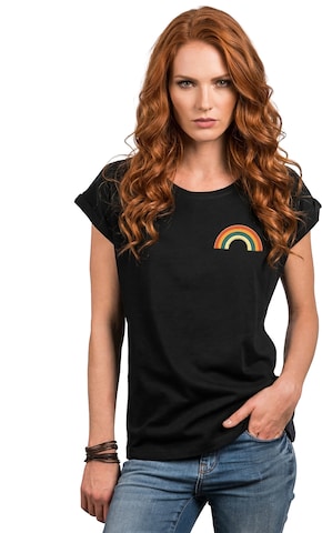 MAKAYA Shirt 'Rainbow' in Black: front