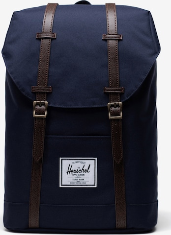 Herschel Backpack 'Retreat' in Blue: front