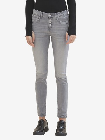 TOM TAILOR Slimfit Jeans i grå: framsida