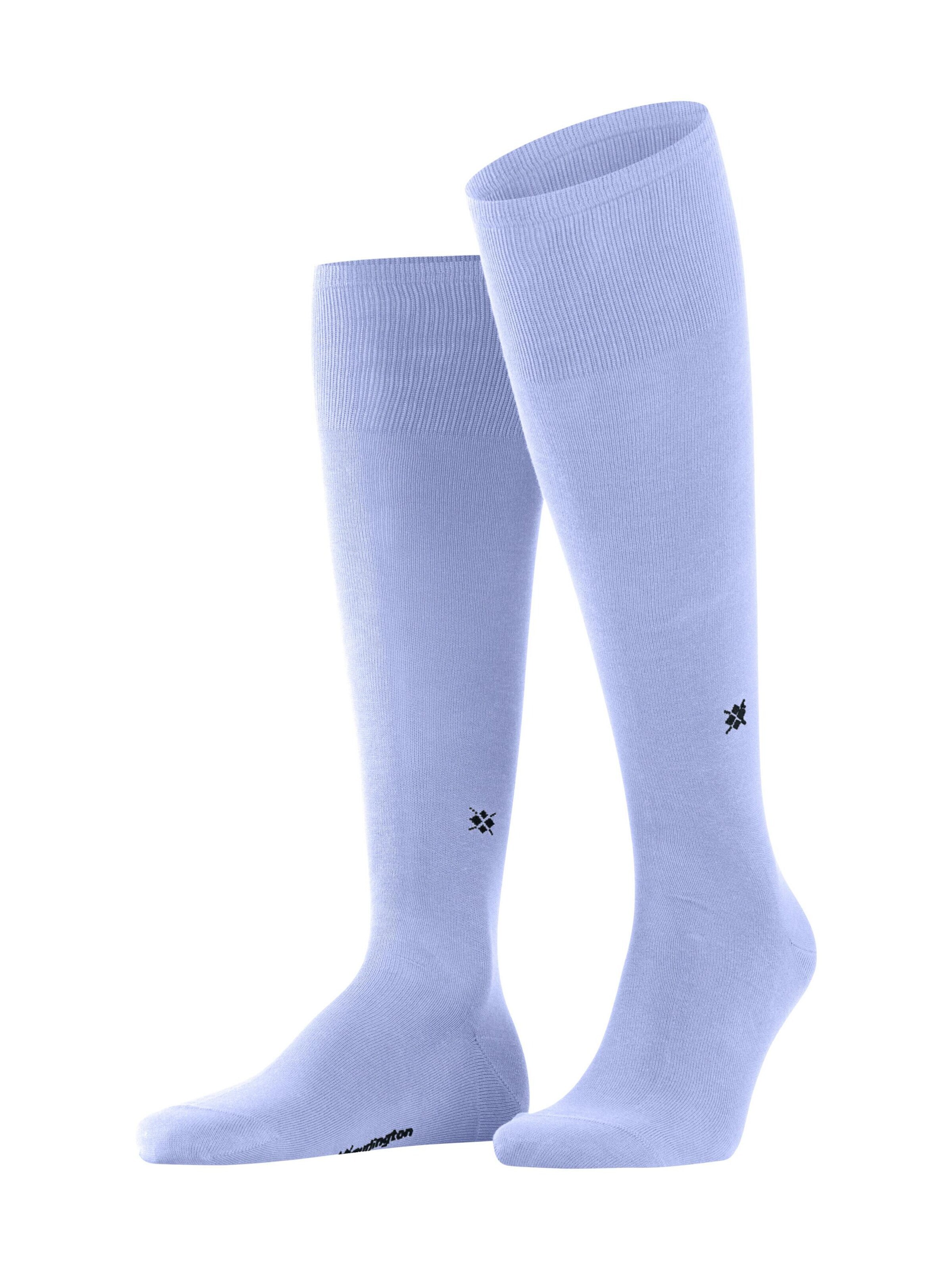 BURLINGTON Knee High Socks 'Dublin' in Blue: front