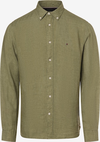 TOMMY HILFIGER Regular fit Button Up Shirt in Green: front