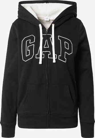 GAP Sweatvest in Zwart: voorkant