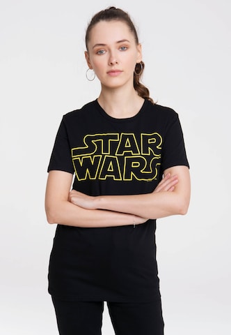 LOGOSHIRT T-Shirt 'Star Wars - Logo' in Mischfarben: predná strana