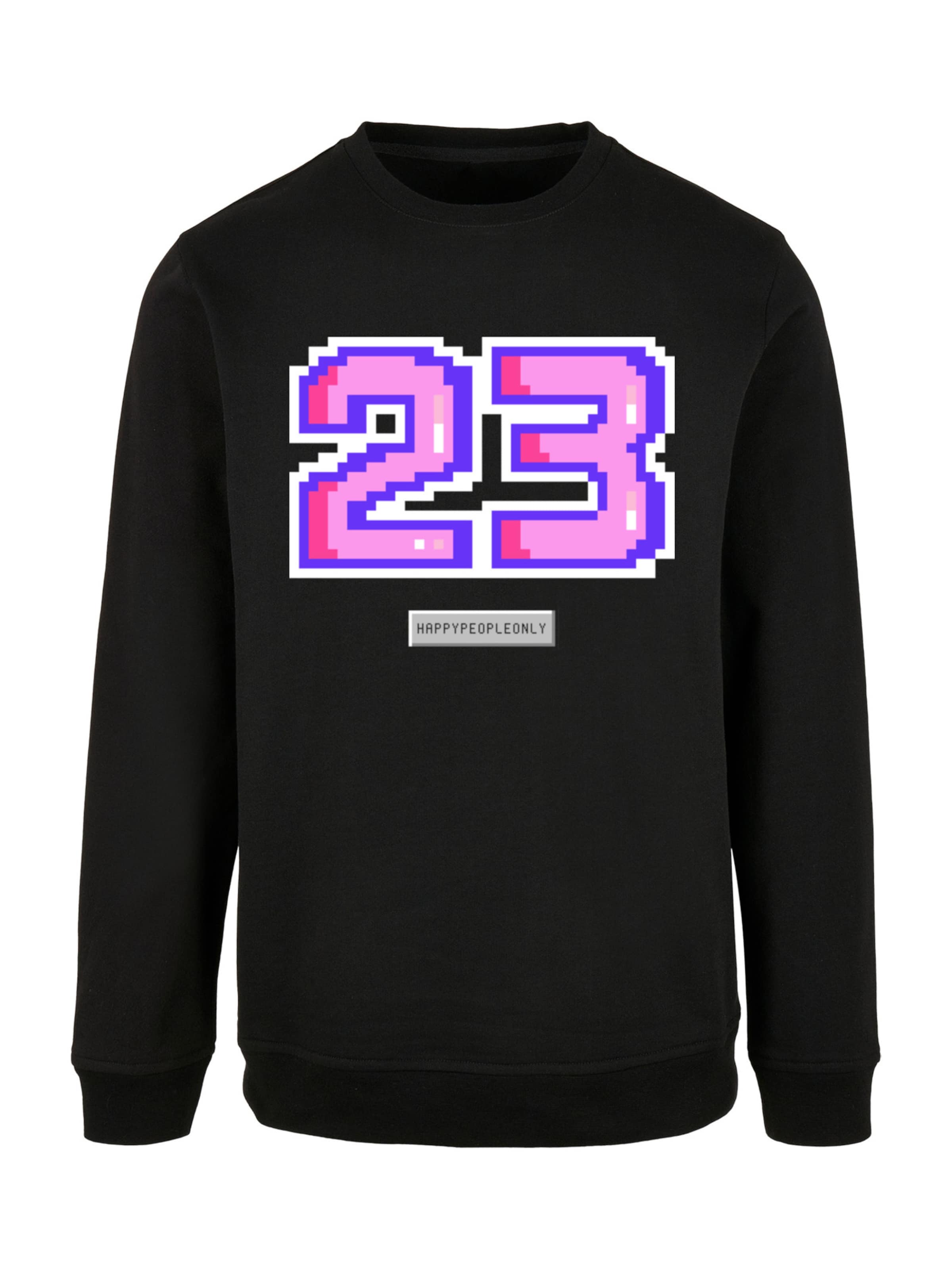 F4NT4STIC Sweatshirt 'Pixel' in Schwarz: Vorderseite