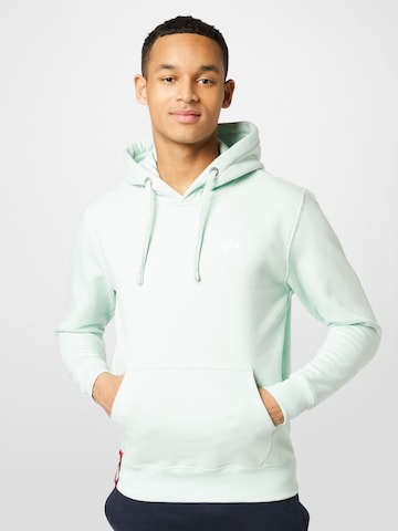 ALPHA INDUSTRIES Regular Fit Sweatshirt in Grün: Vorderseite