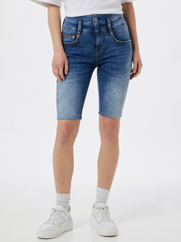 Herrlicher Skinny Jeans 'Pitch HI' in Blauw: voorkant