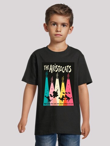 F4NT4STIC T-Shirt 'Disney Aristocats Get With The Cats' in Schwarz: Vorderseite