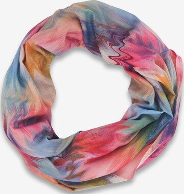 styleBREAKER Schal 'Loop Schal mit Aquarell Wellenmuster' in Mischfarben: Vorderseite