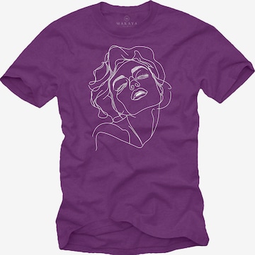 MAKAYA Shirt in Lila: Vorderseite