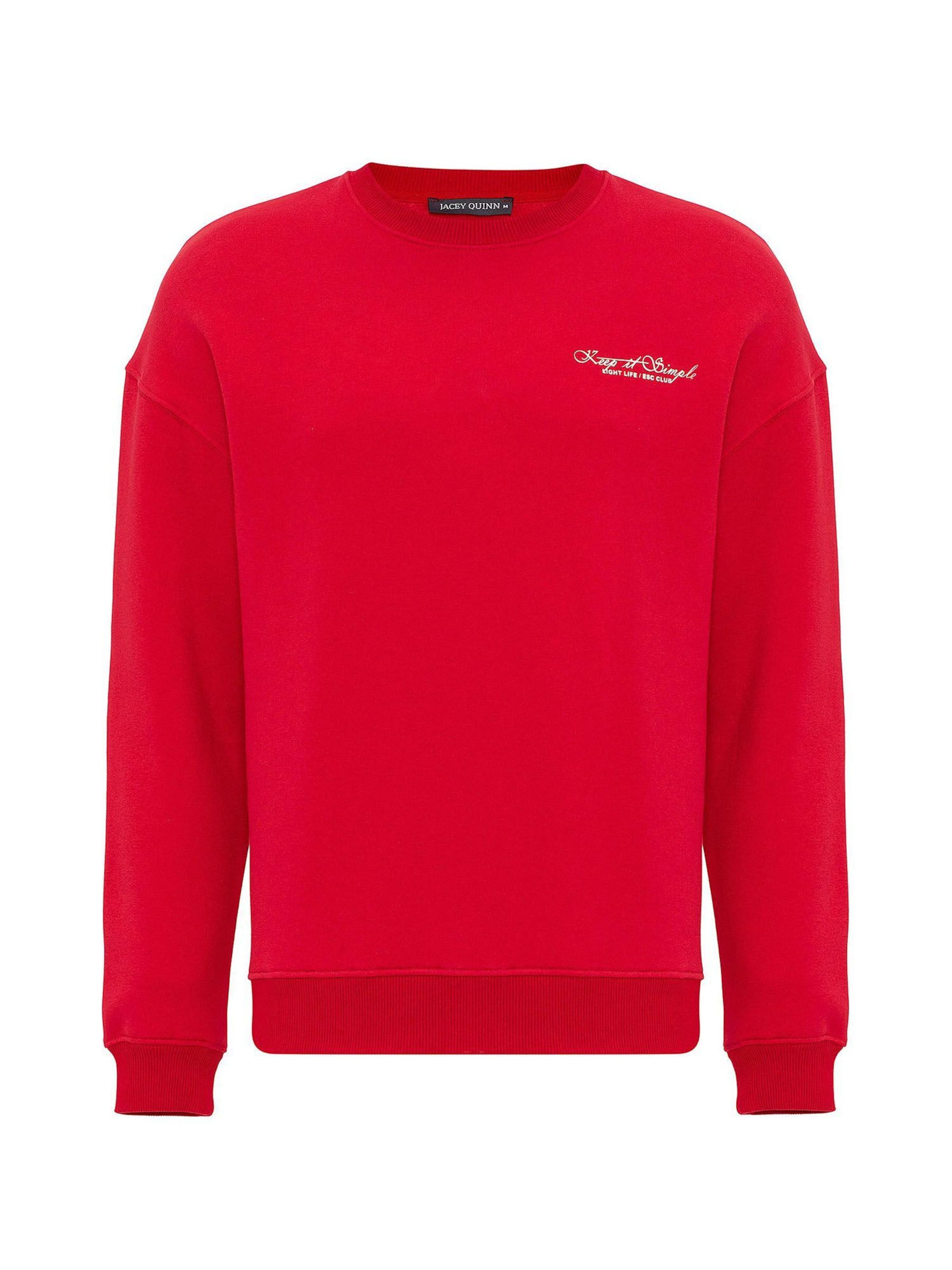 Jacey Quinn Свитшот в Красный: спереди
