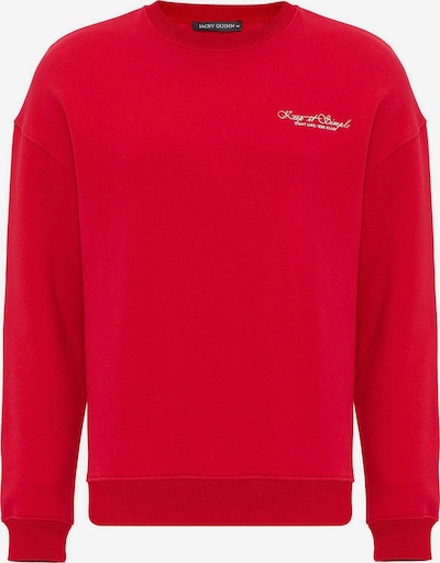 Megztinis be užsegimo iš Jacey Quinn, spalva – raudona / balta, Prekių apžvalga