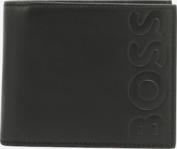 BOSS Orange Wallet in Black: front