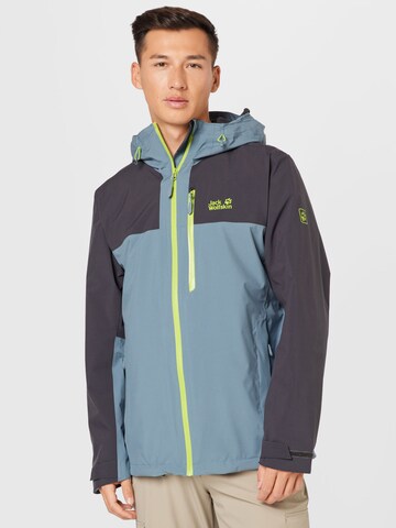 JACK WOLFSKIN Outdoor jacket in Grey: front