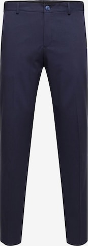 Pantalon à plis 'Liam' SELECTED HOMME en bleu : devant