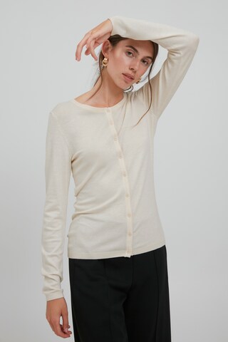 ICHI - Cárdigan 'Mafa' en beige: frente
