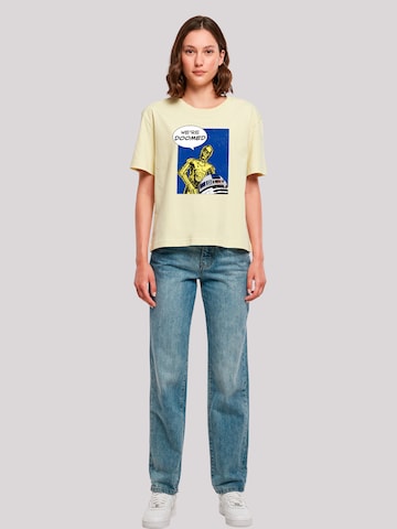 T-shirt 'C3-PO We're Doomed' F4NT4STIC en jaune