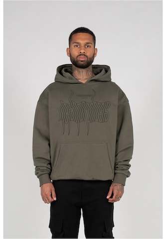 MJ Gonzales Sweatshirt 'METAMORPHOSE' in Green: front