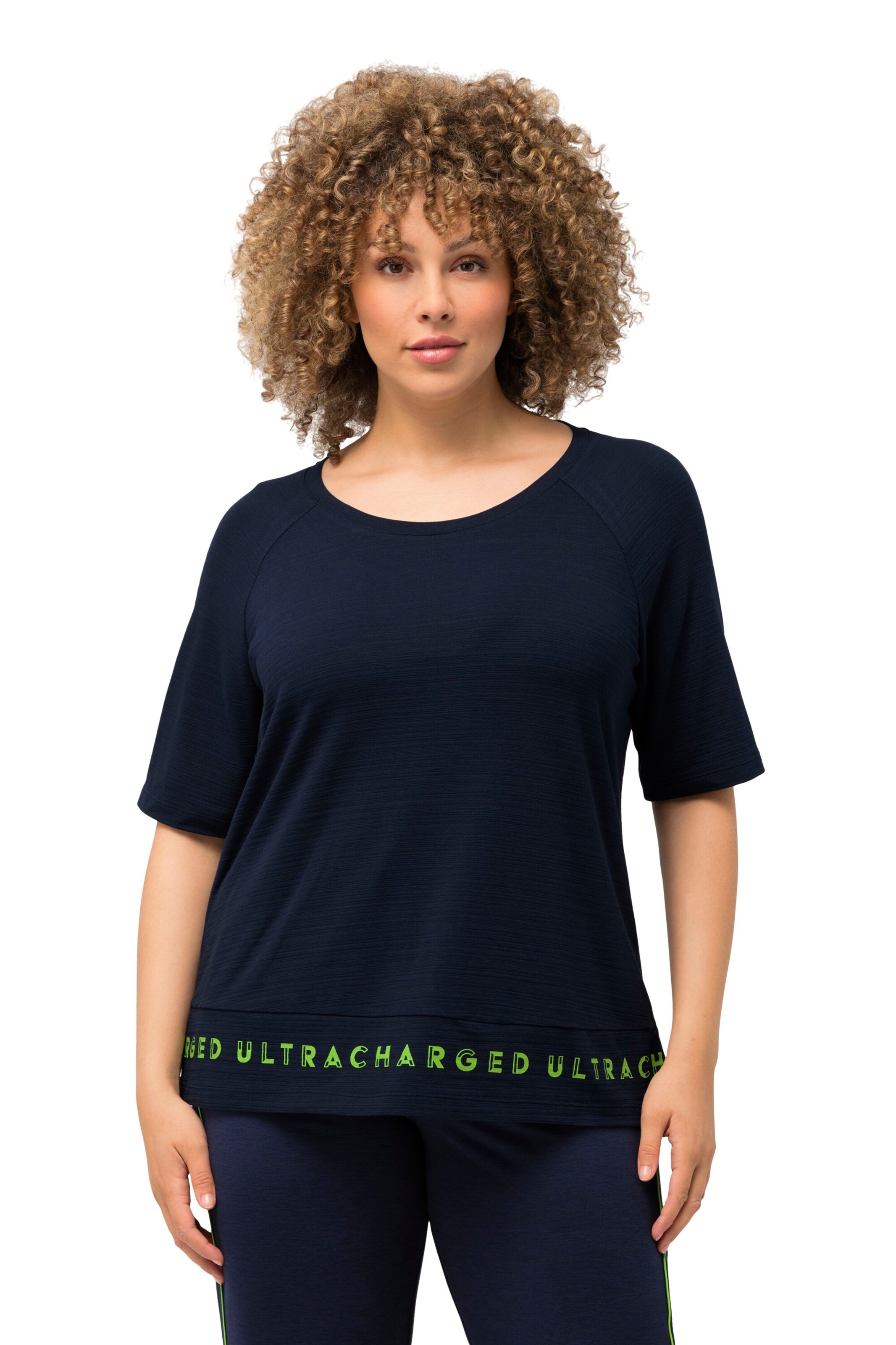 Ulla Popken Shirt in Blauw: voorkant