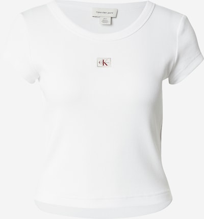 Marškinėliai iš Calvin Klein Jeans, spalva – raudona / balta, Prekių apžvalga