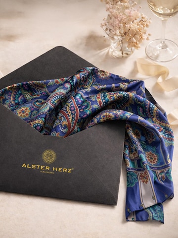 Alster Herz - Chal 'Jaipur Midnight Garden' en azul