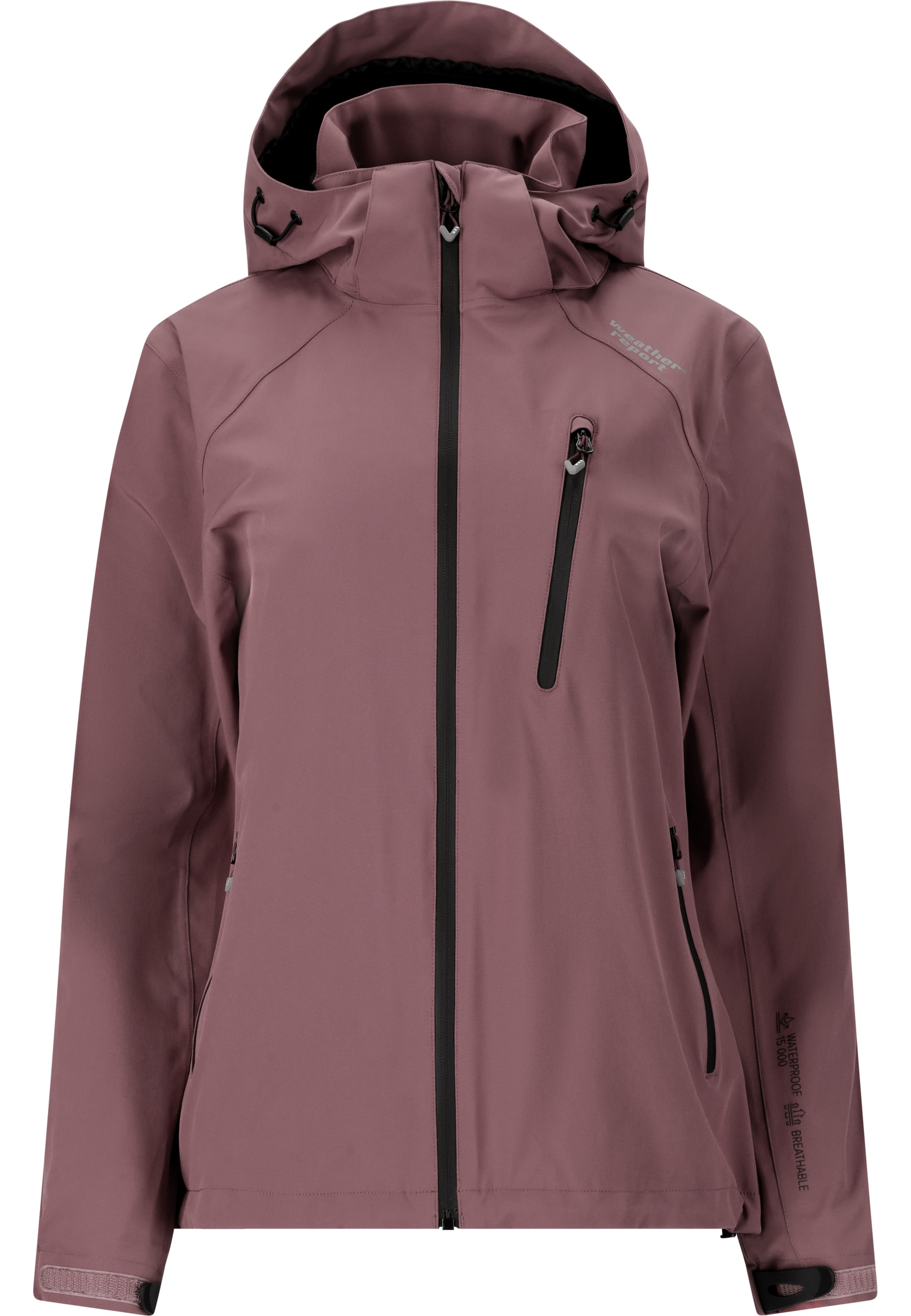 Weather Report Funktionsjacke 'CAMELIA' in Lila: Vorderseite
