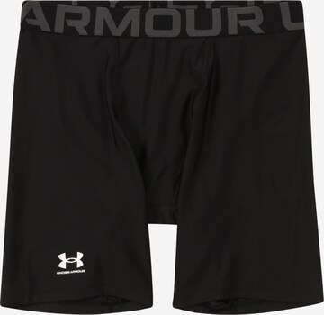 UNDER ARMOUR Skinny Workout Pants in Black: front