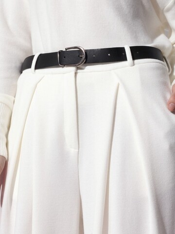 Busem Wide leg Bandplooibroek in Wit