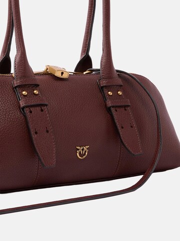PINKO - Bolso de mano 'PINKO BOWLING HORIZONTAL BIG SHEEP BIG GRAIN BORSA' en rojo