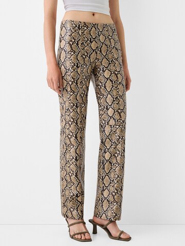regular Pantaloni di Bershka in beige: frontale