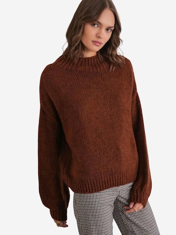 MixRay Svetr 'Pullover' – hnědá: přední strana