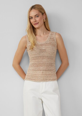 Haut s.Oliver BLACK LABEL en beige : devant