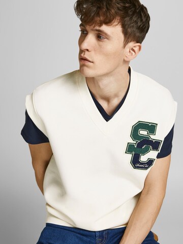 JACK & JONES - Camiseta sin mangas en blanco