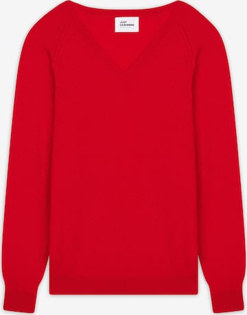 oranžinė JUST CASHMERE Megztinis 'Phoebe': priekis